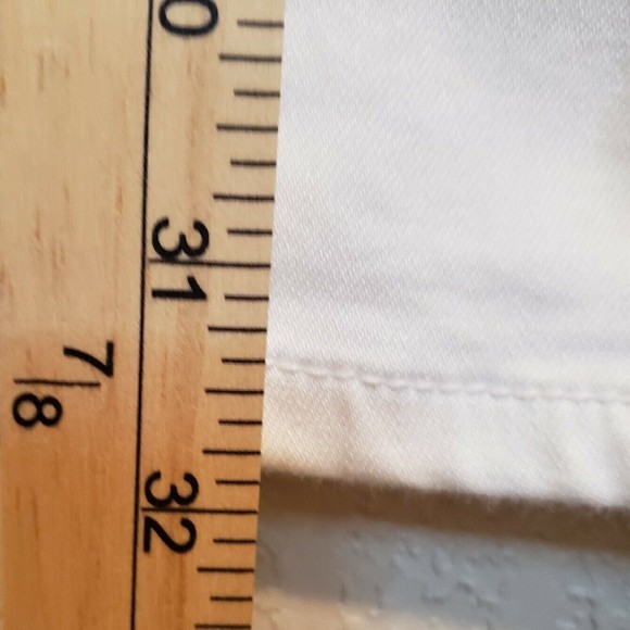 J Jill Smooth Fit Straight Leg High Rise Five Pocket White Jeans Size 14 - Picture 11 of 11